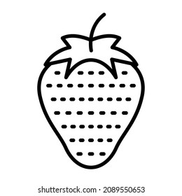 Imagen vectorial de icono de fresa. También se puede usar para aplicaciones web, aplicaciones móviles y medios impresos.