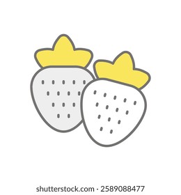 Strawberry icon vector stock illustration