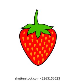 Strawberry icon vector with trendy design	