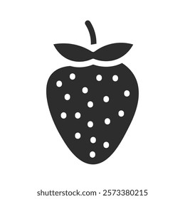 strawberry icon web design in vector