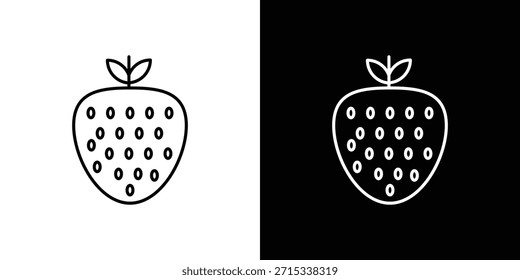 Iconos de fresa Plantilla de Vector, EPS 10 para el diseño