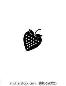 icono de fresa,mejor icono plano vector.