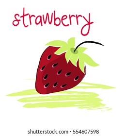 Strawberry Illustration- fancy