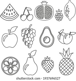 strawberry illustration fruit vector food