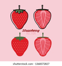 Strawberry Illustration Vector