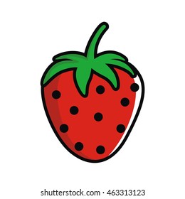 Strawberry illustration vector