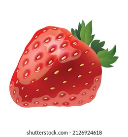 Erdbeerillustrationen auf transparentem Hintergrund