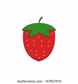 strawberry ilustration vetor template