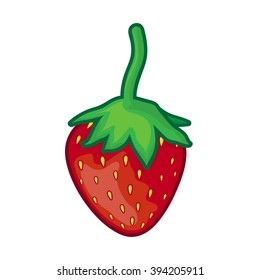 strawberry isolated illustration on white background