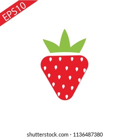 Strawberry isolated on white background. eps 10