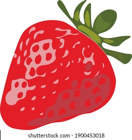 strawberry isolated on white background
