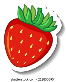 Strawberry isolated on white background illustration
