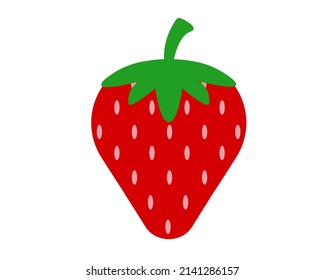 strawberry isolated on white background vector illustration 