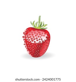 Strawberry isolated on a white background.