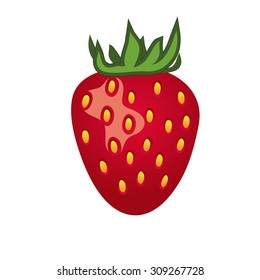 Strawberry isolated on white background