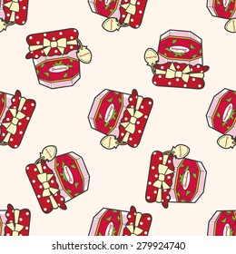 strawberry jam , cartoon seamless pattern background