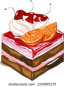 tarta de fresa mermelada de chocolate pastelería café por la tarde té