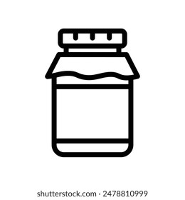 Strawberry Jam Icon Perfect for Culinary and Food Illustrations