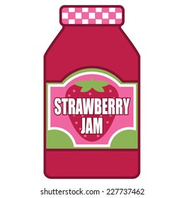 Strawberry Jam Jelly Jar