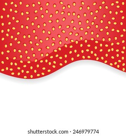 Strawberry jam on white seamless background texture. Romantic decoration.