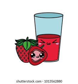 Strawberry and juice design