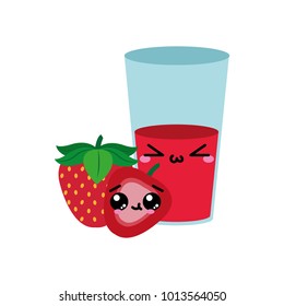 Strawberry and juice design