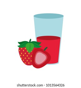 Strawberry and juice design