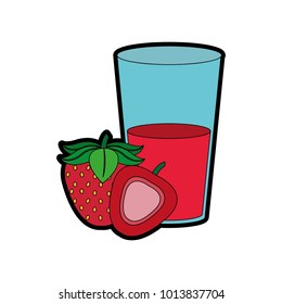 Strawberry and juice design