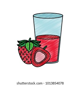 Strawberry and juice design