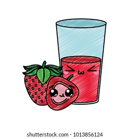 Strawberry and juice design
