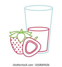 Strawberry and juice design