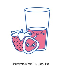 Strawberry and juice design
