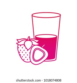 Strawberry and juice design