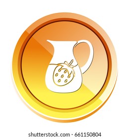 strawberry juice pot icon