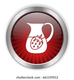 strawberry juice pot icon