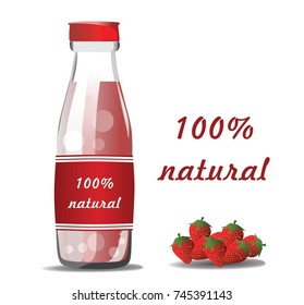 STRAWBERRY JUICE VECTOR