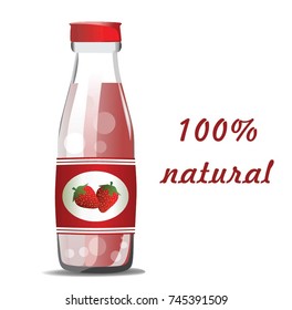 STRAWBERRY JUICE VECTOR