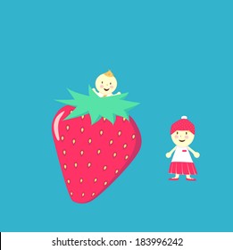 Strawberry and kids