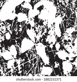 Strawberry leaves. Design element. Background texture, vector illustration.