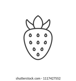 Strawberry line icon.