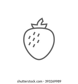 Strawberry line icon.