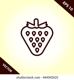 strawberry line icon