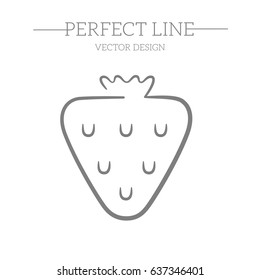 Strawberry Line Icon