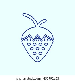 Strawberry Line icon. Eps-10.