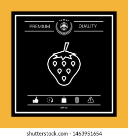 Strawberry line icon. Graphic elements for your design