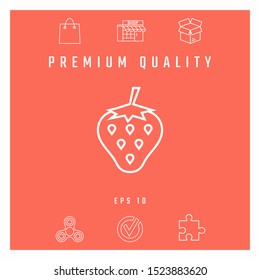 Strawberry line icon. Graphic elements for your design