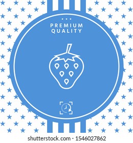 Strawberry line icon. Graphic elements for your design
