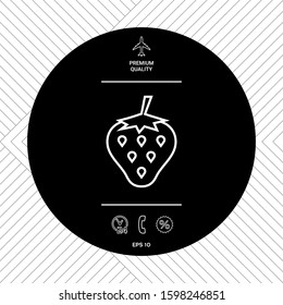 Strawberry line icon. Graphic elements for your design