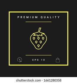 Strawberry line icon. Graphic elements for your design