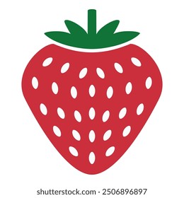 Strawberry logo clipart vector illustration